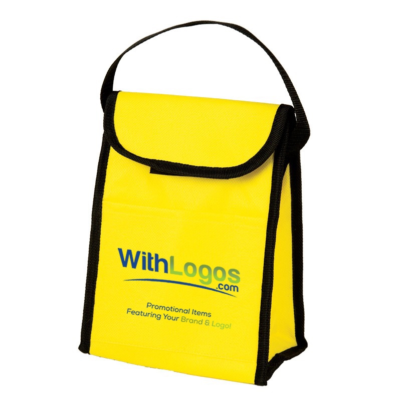 Personalized Nonwoven Lunch Bag Full Color Imprint With Custom Logo