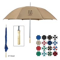 Wood Handle Branded 48" Umbrella