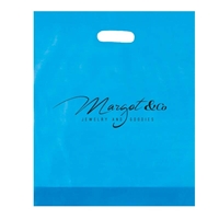 Picture of Custom Flexograph Frosted  Die Cut Bag - 12" W x 15" H x 3" D