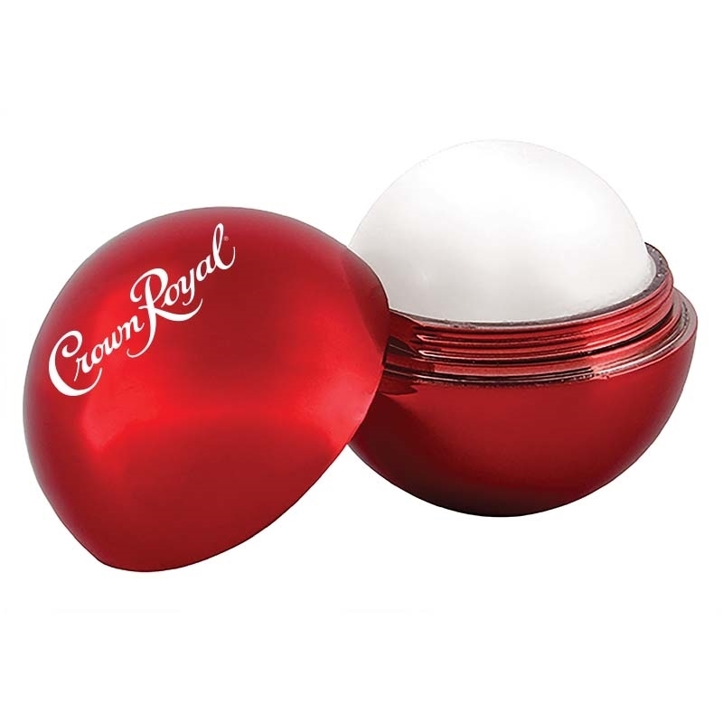 Promotional Metallic Finish Round Lip Balm 1497