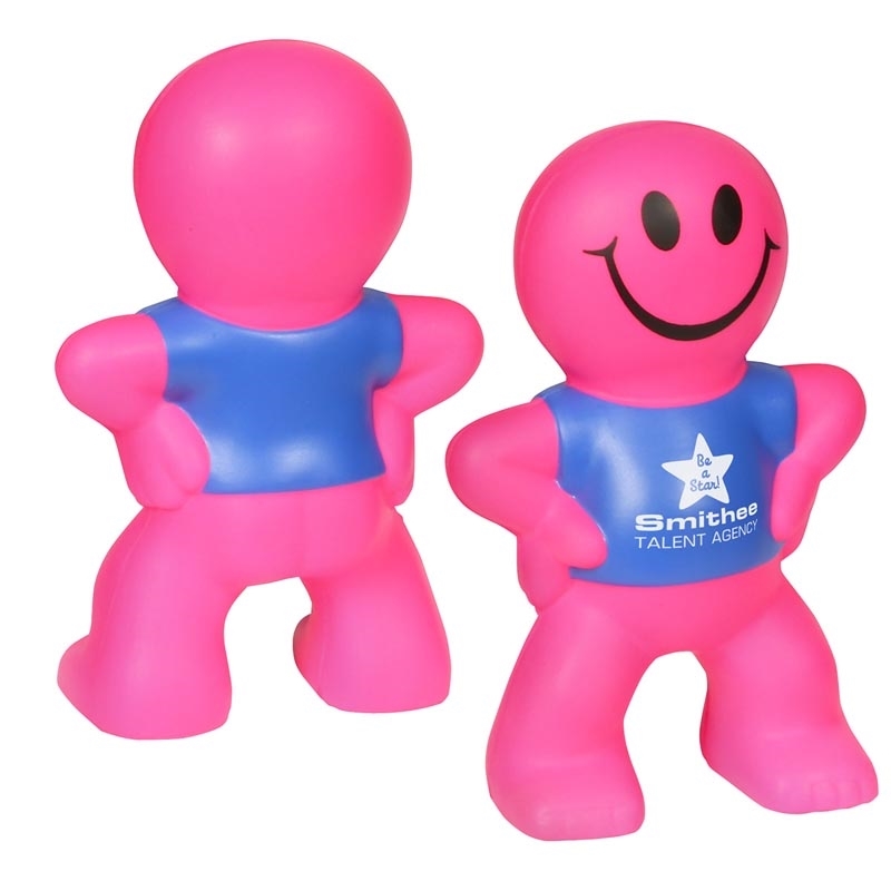 Personalized Captain Smiley Stress Ball with Custom Imprint