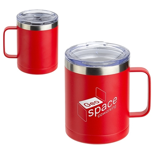 14 OZ. POWDER COATED STAINLESS STEEL CAMPING MUG